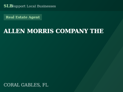 ALLEN MORRIS COMPANY THE — Real Estate Agent in CORAL GABLES, FL