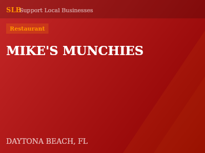 MIKE'S MUNCHIES — Restaurant in DAYTONA BEACH, FL