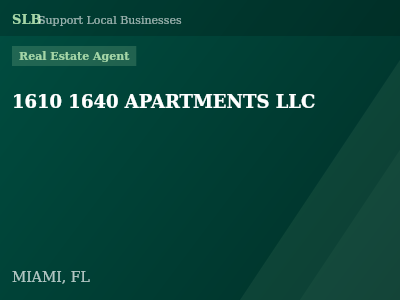 1610 1640 APARTMENTS LLC — Real Estate Agent in MIAMI, FL