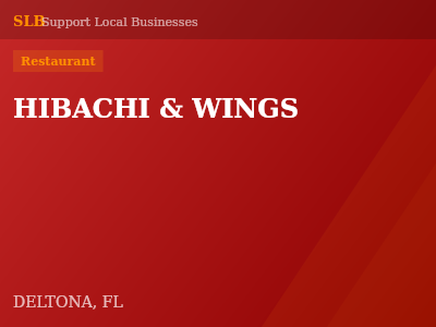 HIBACHI & WINGS — Restaurant in DELTONA, FL