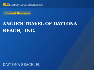 ANGIE'S TRAVEL OF DAYTONA BEACH,  INC. — General Business in DAYTONA BEACH, FL