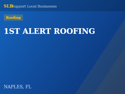 1ST ALERT ROOFING — Roofing in NAPLES, FL
