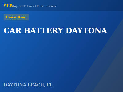 CAR BATTERY DAYTONA — Consulting in DAYTONA BEACH, FL
