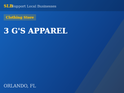 3 G'S APPAREL — Clothing Store in ORLANDO, FL