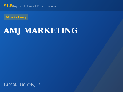 AMJ MARKETING — Marketing in BOCA RATON, FL