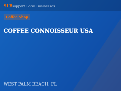 COFFEE CONNOISSEUR USA — Coffee Shop in WEST PALM BEACH, FL