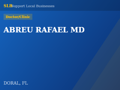 ABREU RAFAEL MD — Doctor/Clinic in DORAL, FL