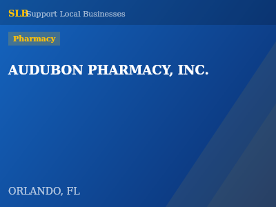 AUDUBON PHARMACY, INC. — Pharmacy in ORLANDO, FL