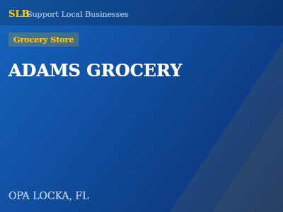 ADAMS GROCERY — Grocery Store in OPA LOCKA, FL