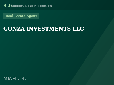 GONZA INVESTMENTS LLC — Real Estate Agent in MIAMI, FL