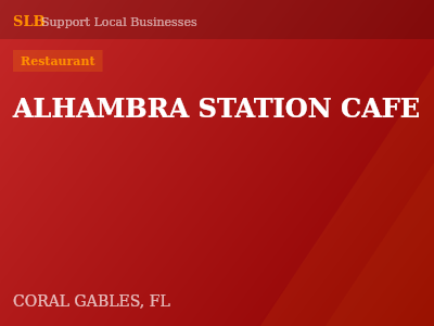 ALHAMBRA STATION CAFE — Restaurant in CORAL GABLES, FL