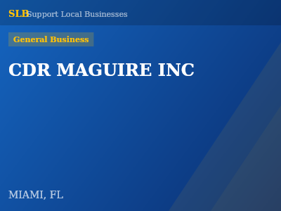 CDR MAGUIRE INC — General Business in MIAMI, FL