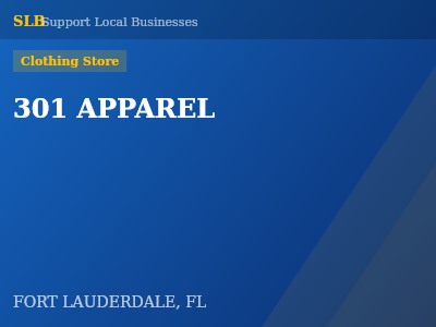 301 APPAREL — Clothing Store in FORT LAUDERDALE, FL