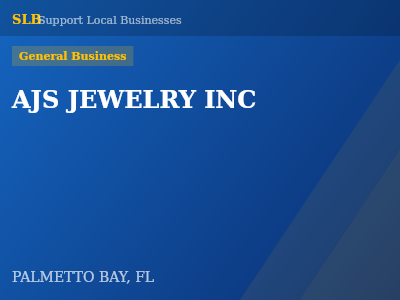 AJS JEWELRY INC — General Business in PALMETTO BAY, FL