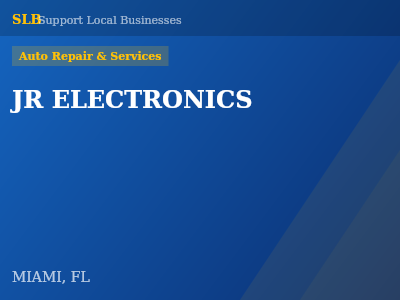 JR ELECTRONICS — Auto Repair & Services in MIAMI, FL