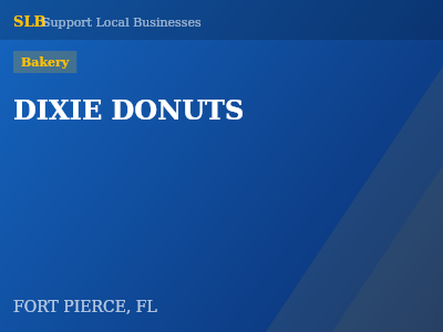 DIXIE DONUTS — Bakery in FORT PIERCE, FL