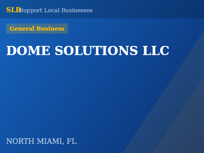 DOME SOLUTIONS LLC — General Business in NORTH MIAMI, FL