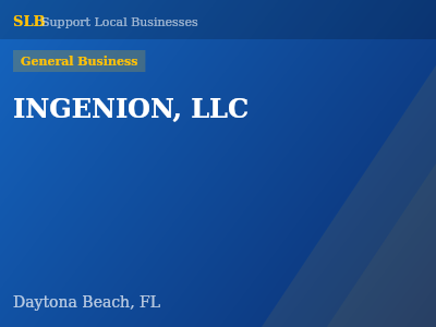 INGENION, LLC — General Business in Daytona Beach, FL