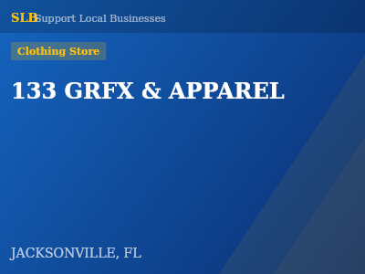133 GRFX & APPAREL — Clothing Store in JACKSONVILLE, FL