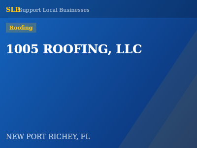 1005 ROOFING, LLC — Roofing in NEW PORT RICHEY, FL