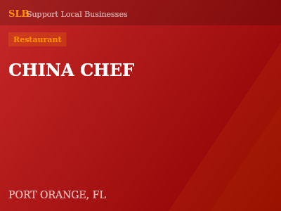 CHINA CHEF — Restaurant in PORT ORANGE, FL