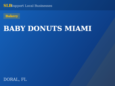 BABY DONUTS MIAMI — Bakery in DORAL, FL