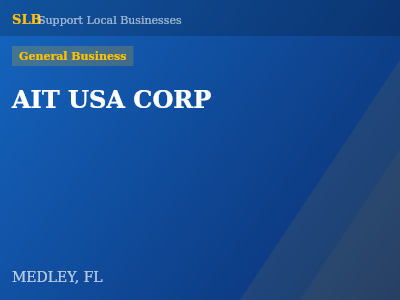 AIT USA CORP — General Business in MEDLEY, FL
