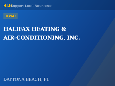 HALIFAX HEATING & AIR-CONDITIONING, INC. — HVAC in DAYTONA BEACH, FL
