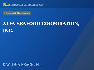 ALFA SEAFOOD CORPORATION, INC. — General Business in DAYTONA BEACH, FL