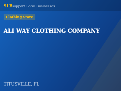 ALI WAY CLOTHING COMPANY — Clothing Store in TITUSVILLE, FL