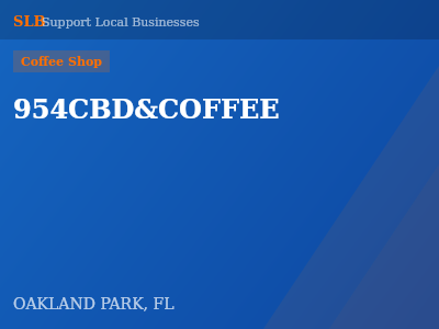 954CBD&COFFEE — Coffee Shop in OAKLAND PARK, FL