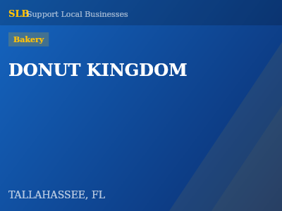 DONUT KINGDOM — Bakery in TALLAHASSEE, FL