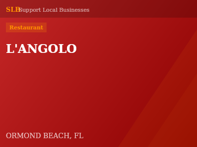 L'ANGOLO — Restaurant in ORMOND BEACH, FL