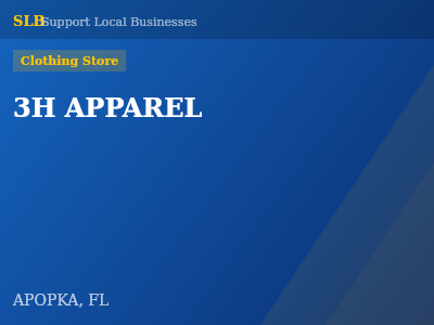 3H APPAREL — Clothing Store in APOPKA, FL