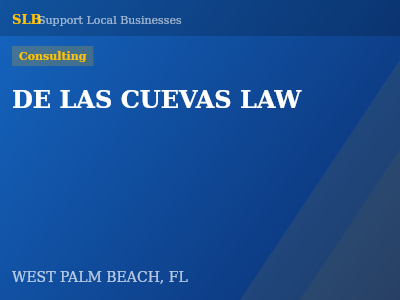 DE LAS CUEVAS LAW — Consulting in WEST PALM BEACH, FL