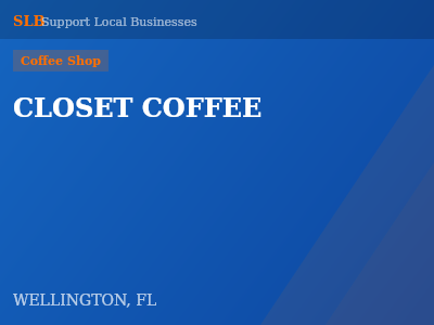 CLOSET COFFEE — Coffee Shop in WELLINGTON, FL