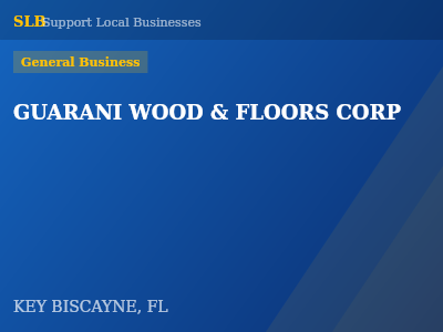 GUARANI WOOD & FLOORS CORP — General Business in KEY BISCAYNE, FL
