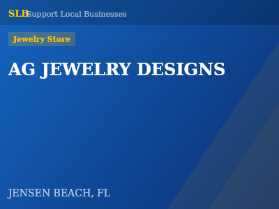 AG JEWELRY DESIGNS — Jewelry Store in JENSEN BEACH, FL