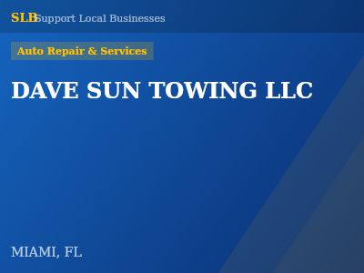 DAVE SUN TOWING LLC — Auto Repair & Services in MIAMI, FL