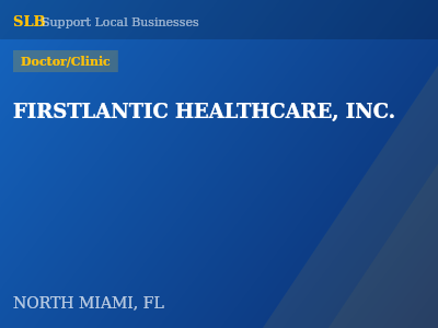 FIRSTLANTIC HEALTHCARE, INC. — Doctor/Clinic in NORTH MIAMI, FL
