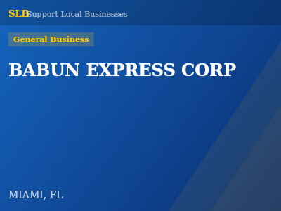 BABUN EXPRESS CORP — General Business in MIAMI, FL