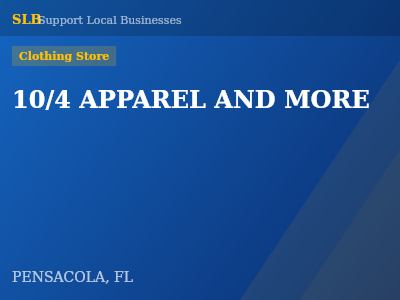 10/4 APPAREL AND MORE — Clothing Store in PENSACOLA, FL