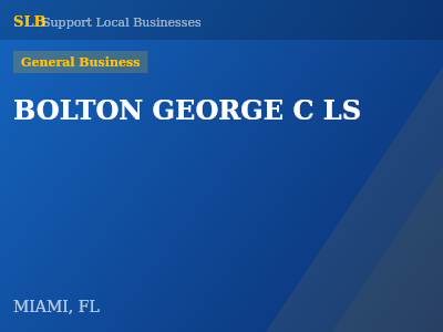 BOLTON GEORGE C LS — General Business in MIAMI, FL