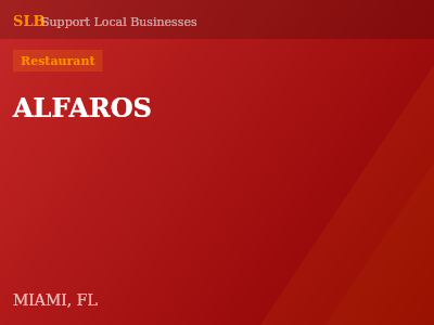ALFAROS — Restaurant in MIAMI, FL