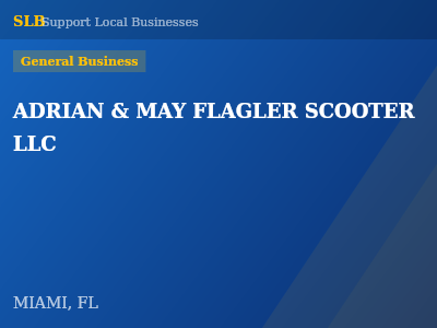 ADRIAN & MAY FLAGLER SCOOTER LLC — General Business in MIAMI, FL