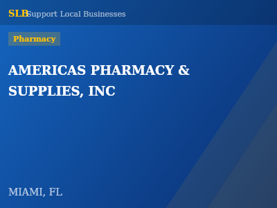 AMERICAS PHARMACY & SUPPLIES, INC — Pharmacy in MIAMI, FL