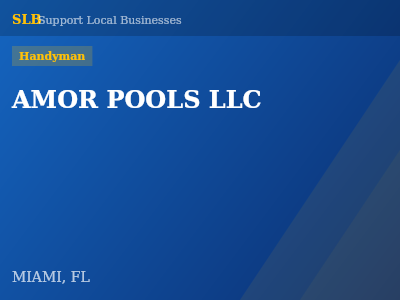AMOR POOLS LLC — Handyman in MIAMI, FL