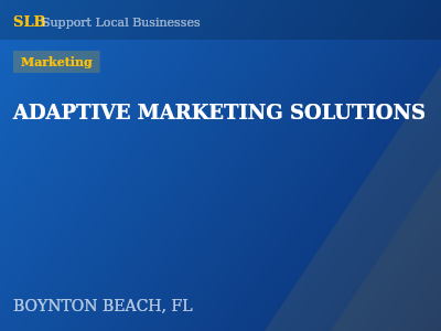 ADAPTIVE MARKETING SOLUTIONS — Marketing in BOYNTON BEACH, FL