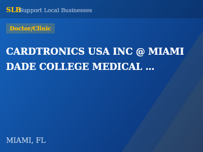 CARDTRONICS USA INC @ MIAMI DADE COLLEGE MEDICAL CNTR — Doctor/Clinic in MIAMI, FL