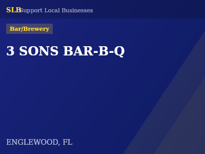 3 SONS BAR-B-Q — Bar/Brewery in ENGLEWOOD, FL